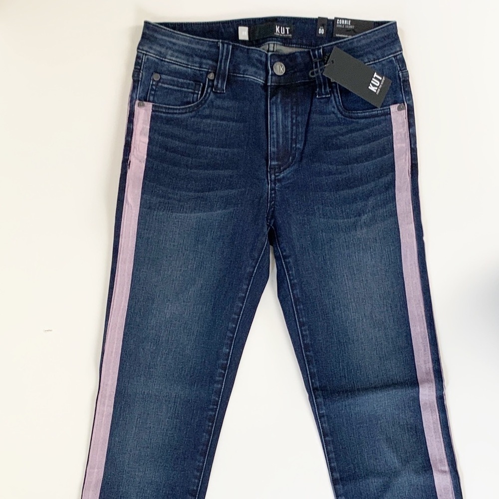 KUT FROM THE KLOTH CIGARETTE STRIPED SKINNY JEANS - Picture 10 of 15